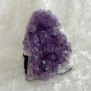 Deep Purple Amethyst Crystal Geode - 4 inches